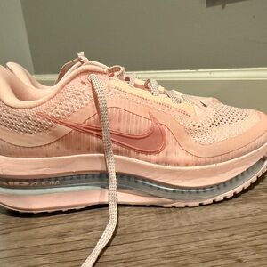 Nike Women’s Peach/Pink Air Max-Style Athletic Sneakers